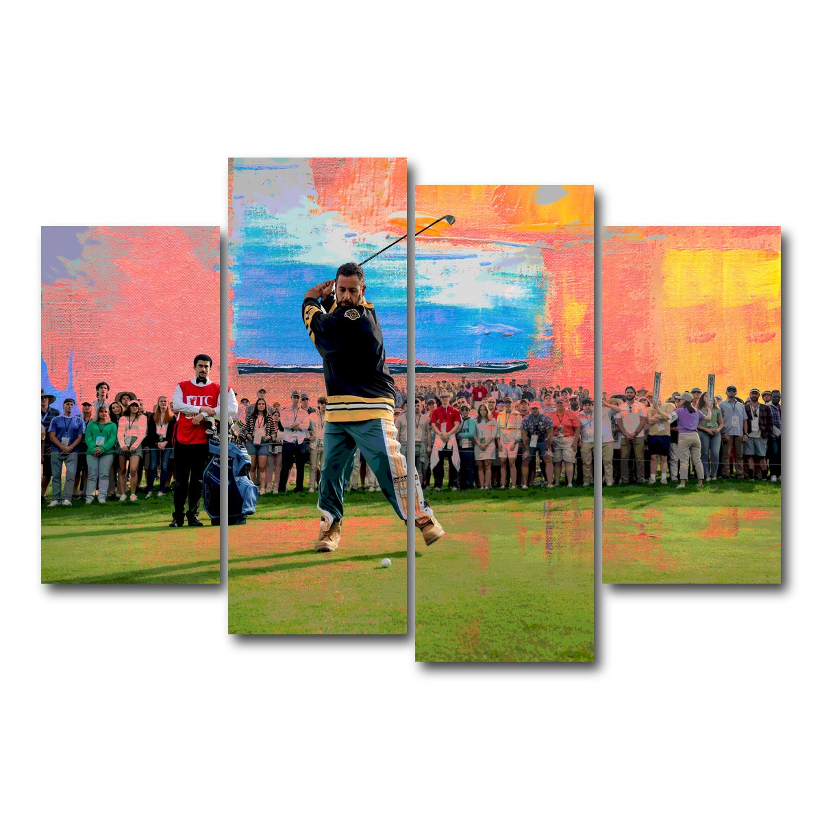 AUTO-MOCKUP WHITE | Happy Gilmore 2 | 4 Piece | Gallery Wrap Canvas | group=4_short