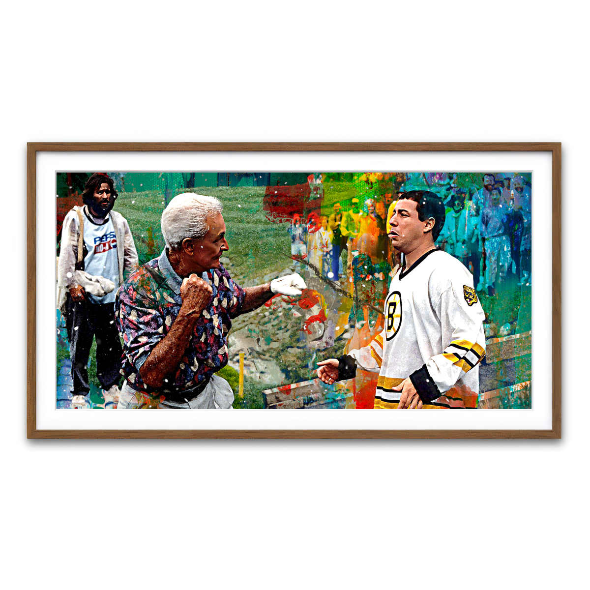 Framed Print 2x1 Walnut