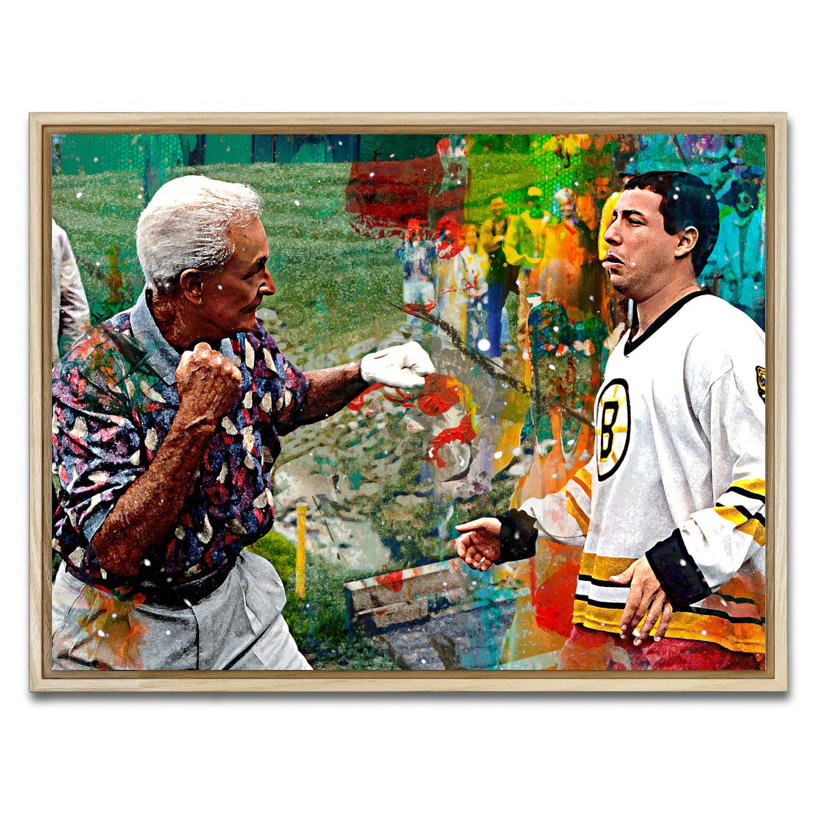 AUTO-MOCKUP WHITE | Happy Gilmore & Bob Barker | 1 Piece | Natural Framed Canvas | group=4x3