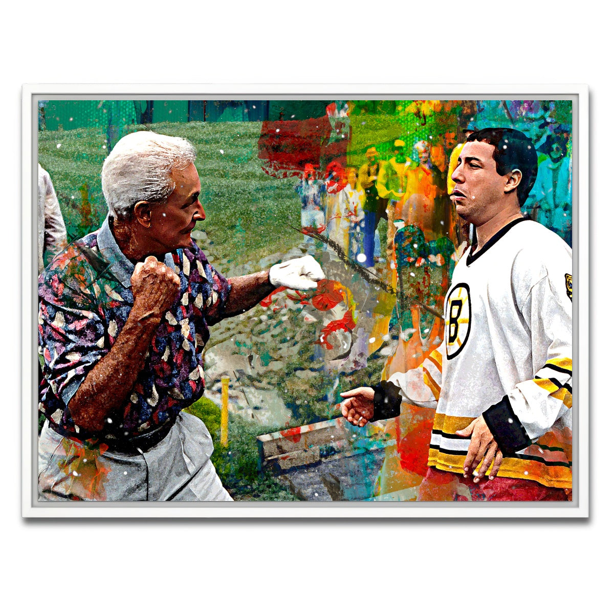 AUTO-MOCKUP WHITE | Happy Gilmore & Bob Barker | 1 Piece | White Framed Canvas | group=4x3