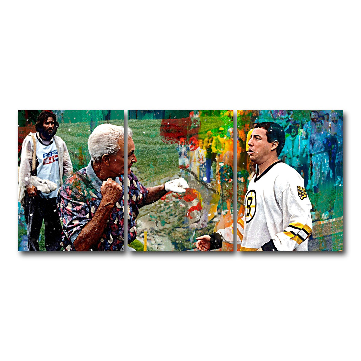 AUTO-MOCKUP WHITE | Happy Gilmore & Bob Barker | 3 Piece | Gallery Wrap Canvas | group=18x24
