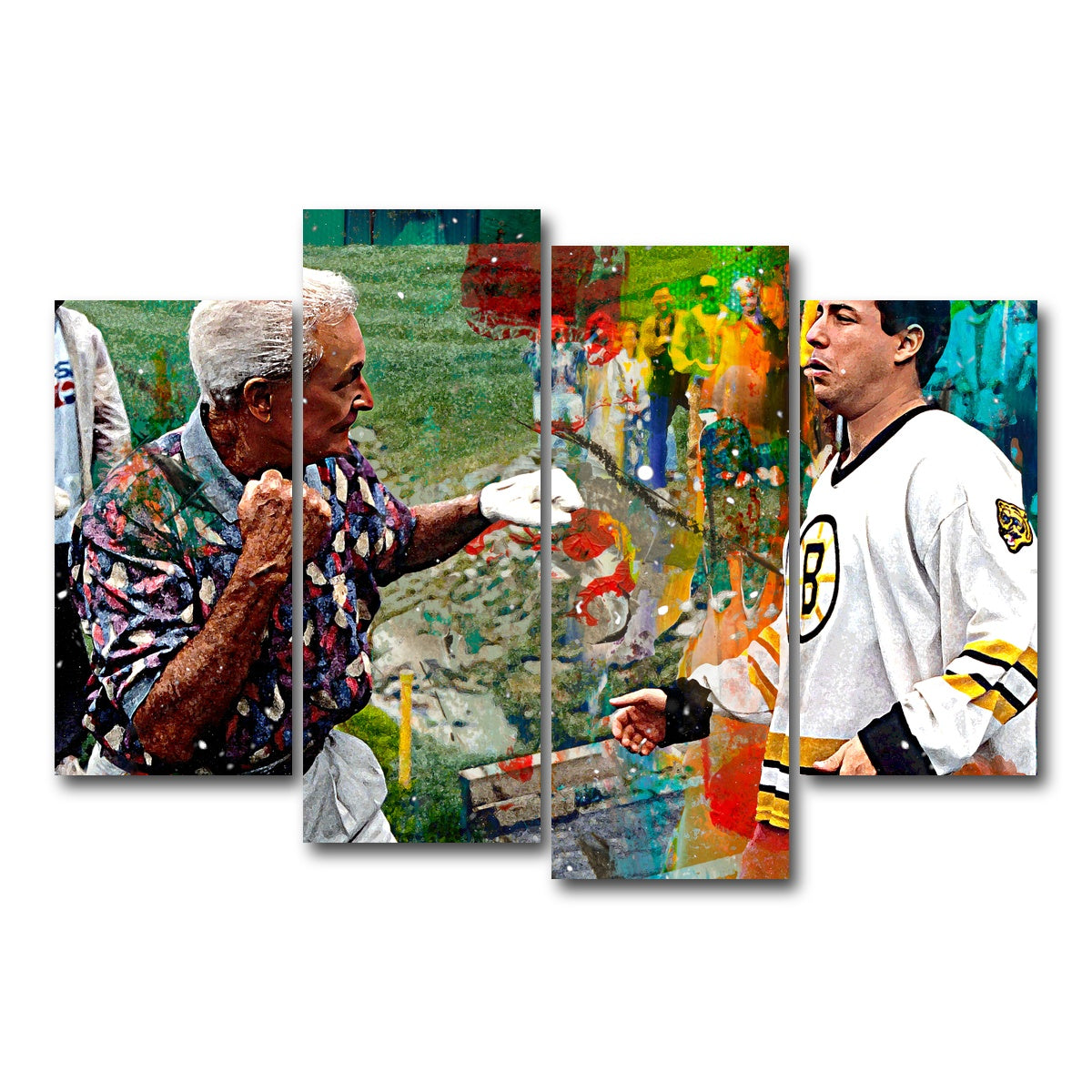 AUTO-MOCKUP WHITE | Happy Gilmore & Bob Barker | 4 Piece | Gallery Wrap Canvas | group=4_short