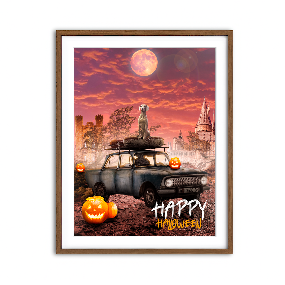 Framed Print 3x4 Walnut