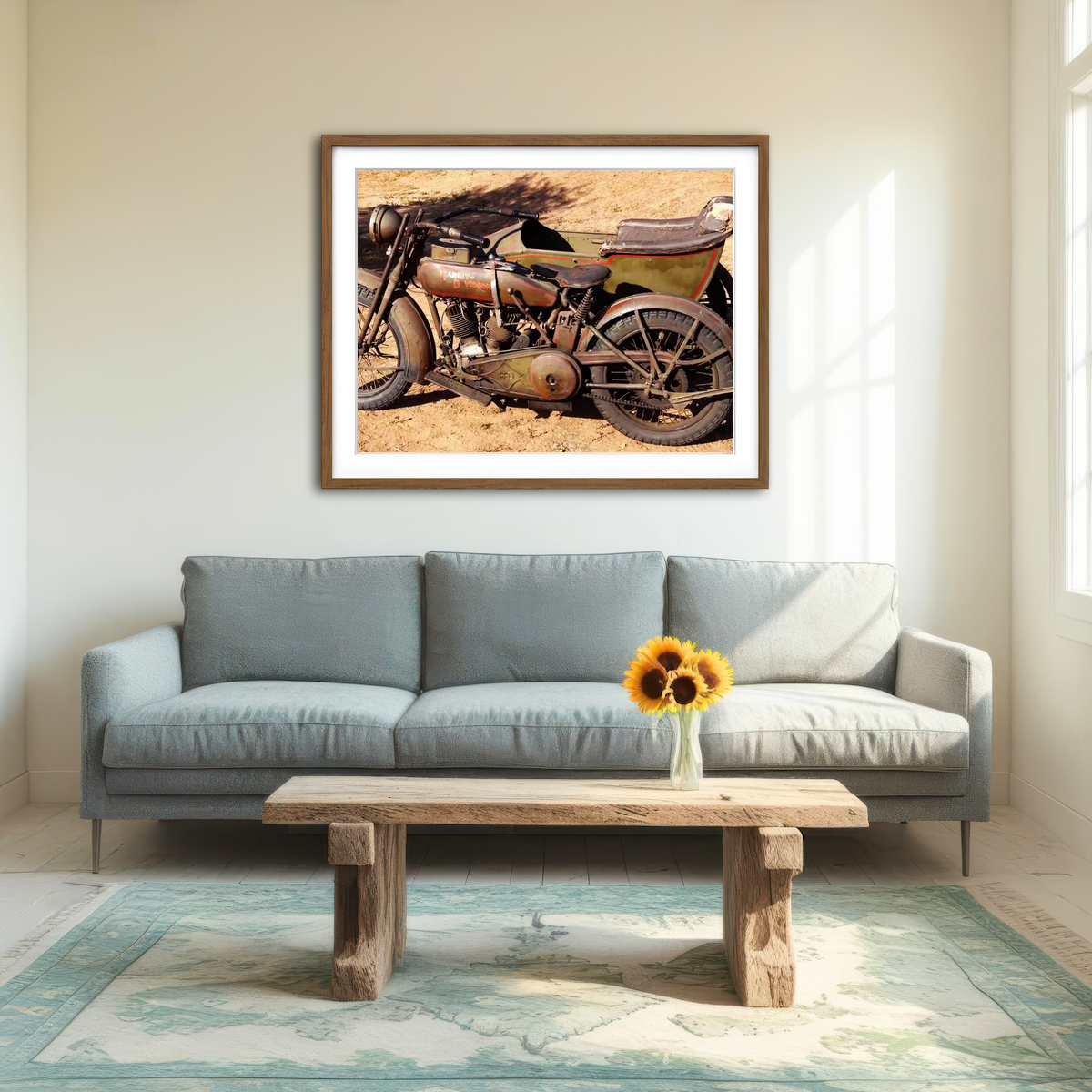 AUTO-MOCKUP ROOM | Harley Davidson 1919 Wall Art