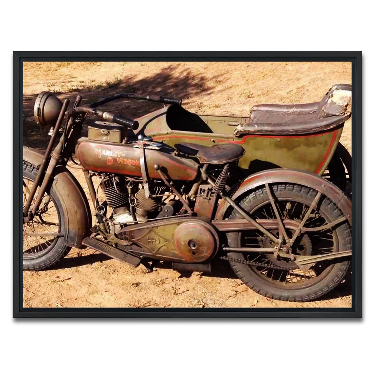 AUTO-MOCKUP WHITE | Harley Davidson 1919 | 1 Piece | Black Framed Canvas | group=4x3