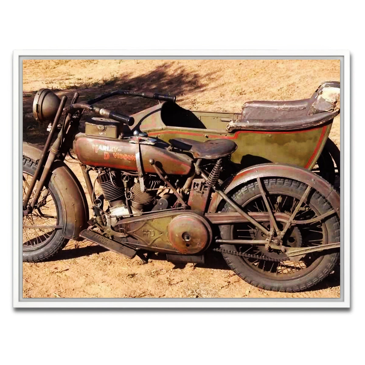 AUTO-MOCKUP WHITE | Harley Davidson 1919 | 1 Piece | White Framed Canvas | group=4x3