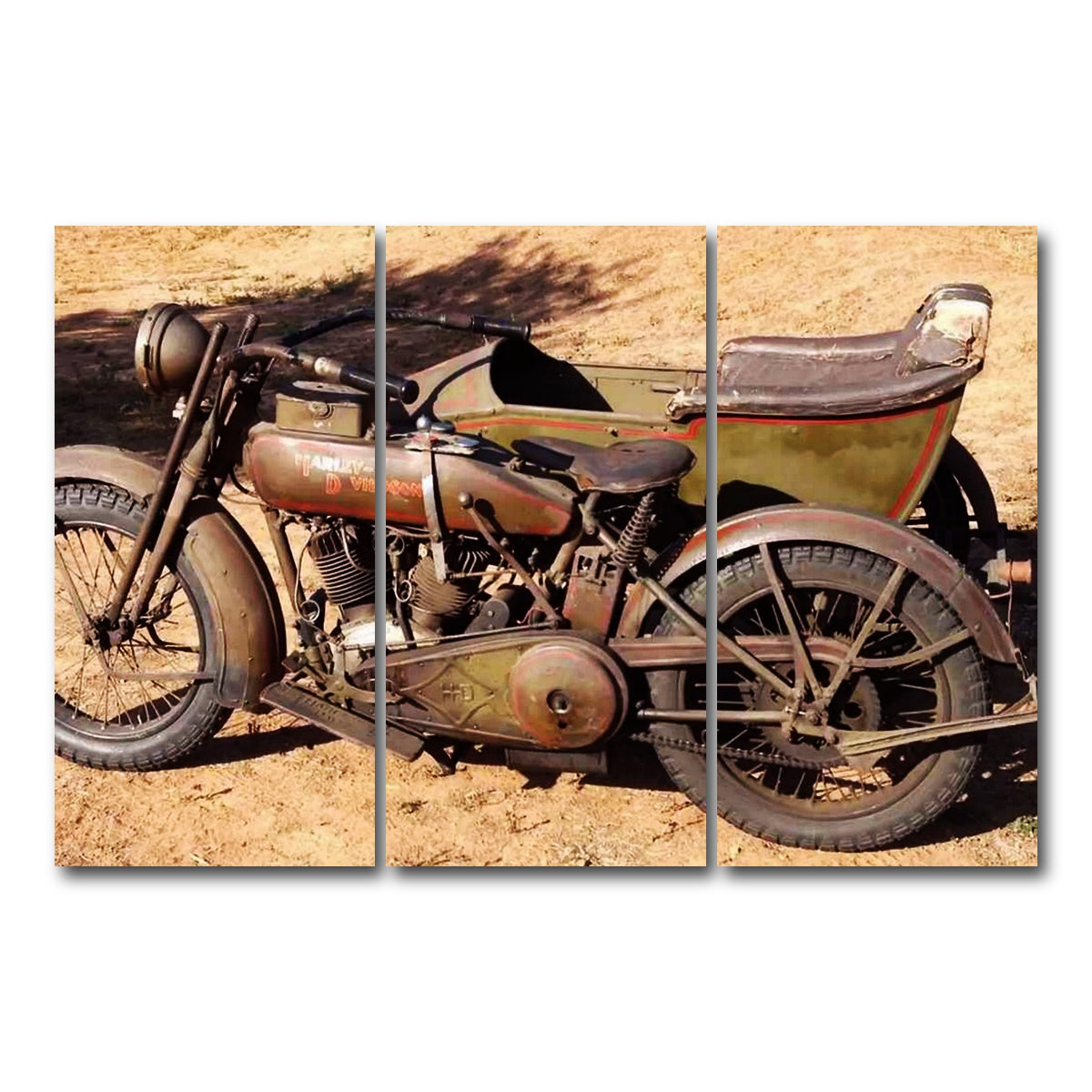 AUTO-MOCKUP WHITE | Harley Davidson 1919 | 3 Piece | Gallery Wrap Canvas | group=12x24