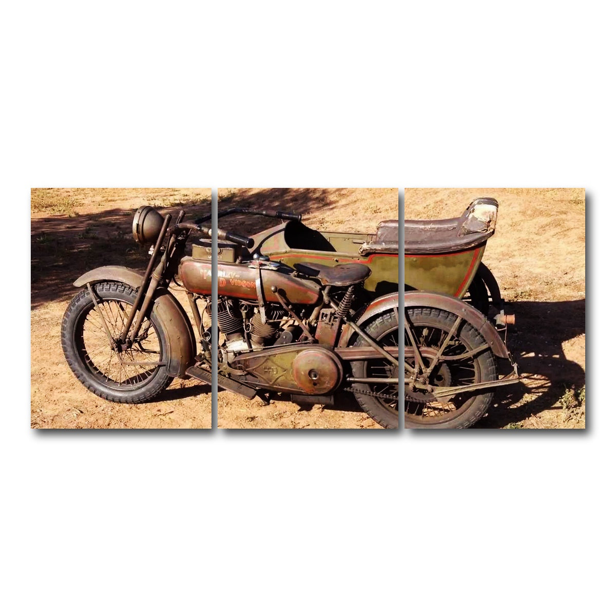 AUTO-MOCKUP WHITE | Harley Davidson 1919 | 3 Piece | Gallery Wrap Canvas | group=18x24