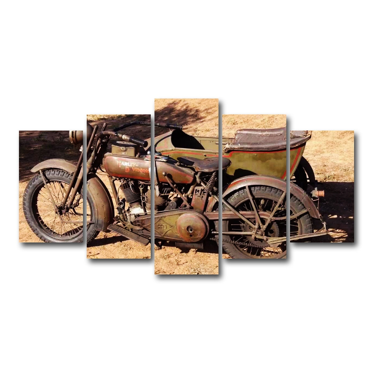 AUTO-MOCKUP WHITE | Harley Davidson 1919 | 5 Piece | Gallery Wrap Canvas | group=5_normal