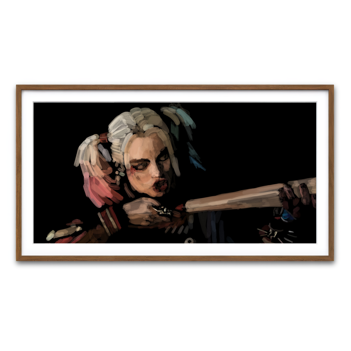 Framed Print 2x1 Walnut