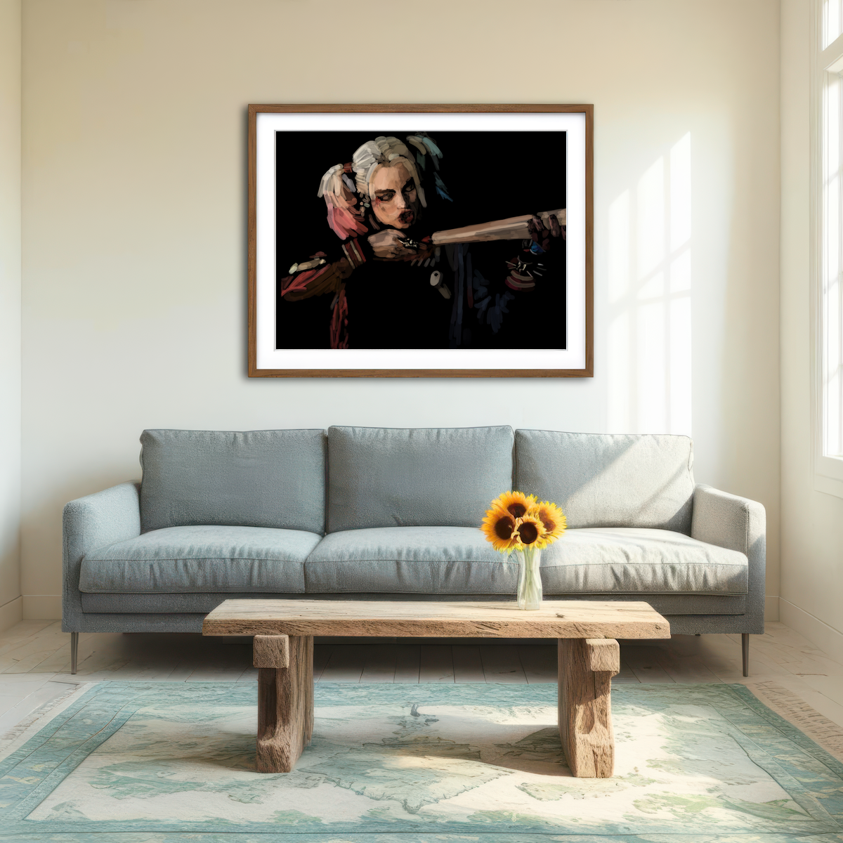 AUTO-MOCKUP ROOM | Harley Quinn Wall Art