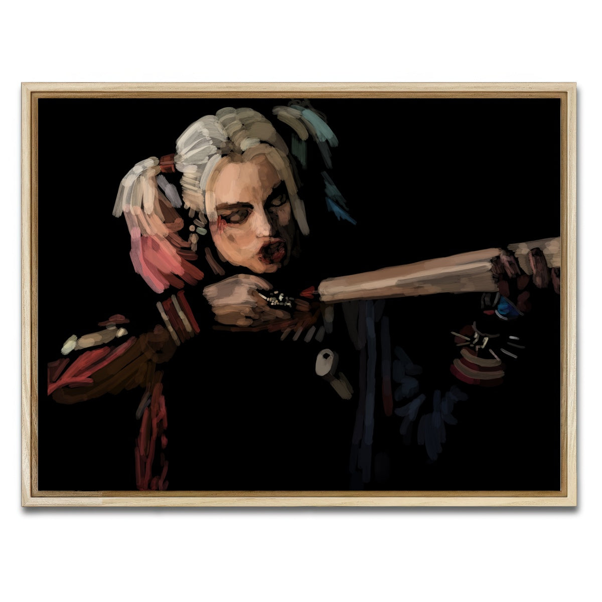 AUTO-MOCKUP WHITE | Harley Quinn | 1 Piece | Natural Framed Canvas | group=4x3