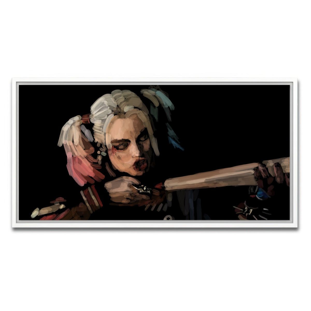 AUTO-MOCKUP WHITE | Harley Quinn | 1 Piece | White Framed Canvas | group=2x1