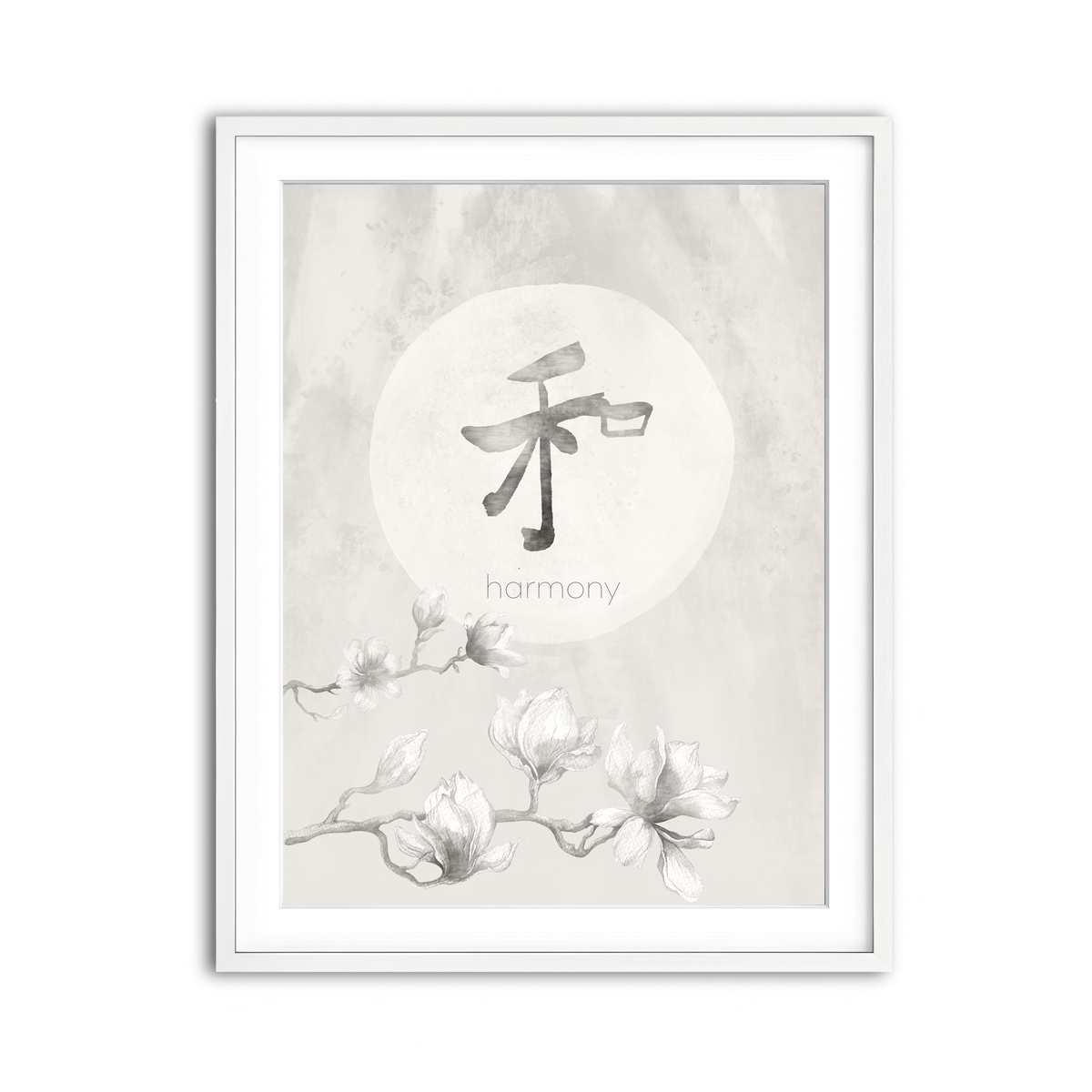 Framed Print 3x4 White