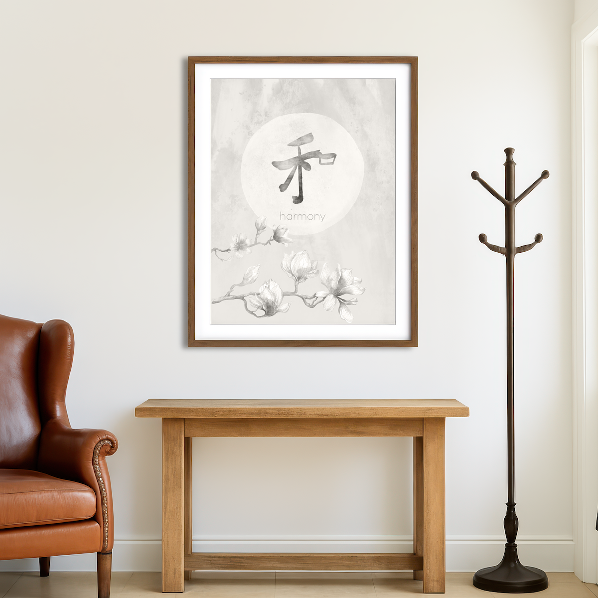 AUTO-MOCKUP ROOM | Harmony - Japandi Style Wall Art