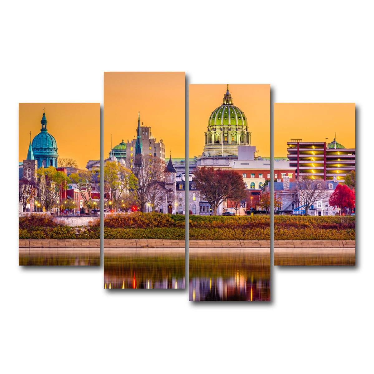 AUTO-MOCKUP WHITE | Harrisburg | 4 Piece | Gallery Wrap Canvas | group=4_short