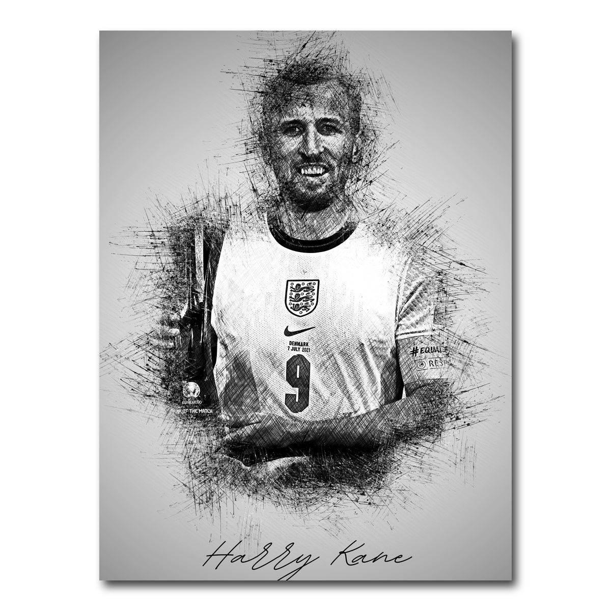 AUTO-MOCKUP WHITE | Harry Kane | 1 Piece | Gallery Wrap Canvas | group=3x4