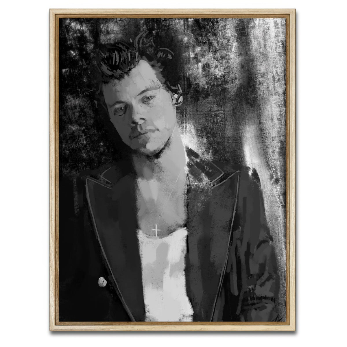 AUTO-MOCKUP WHITE | Harry Painting | 1 Piece | Natural Framed Canvas | group=3x4