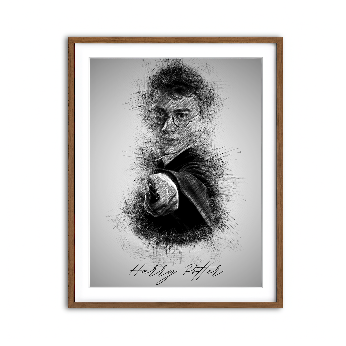 Framed Print 3x4 Walnut