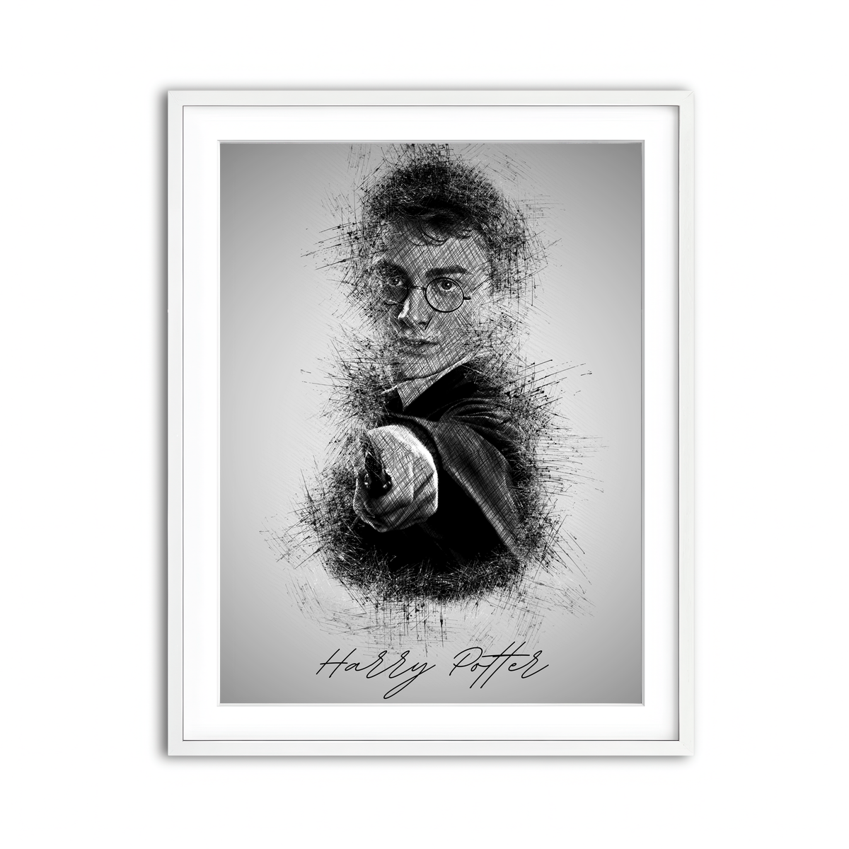 Framed Print 3x4 White