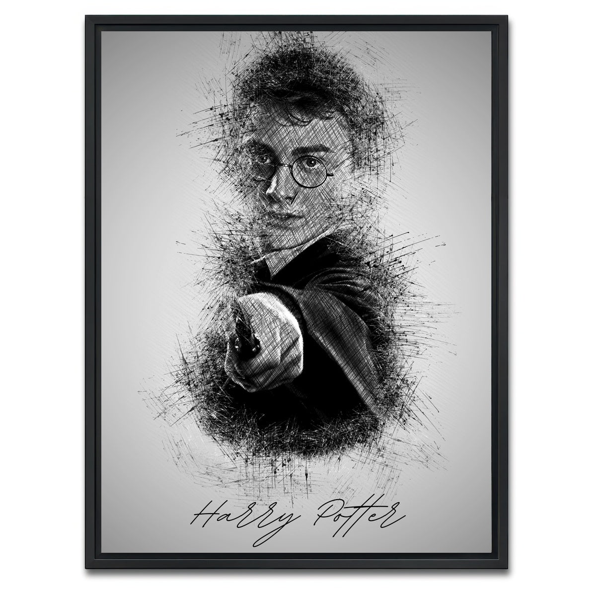AUTO-MOCKUP WHITE | Harry Potter | 1 Piece | Black Framed Canvas | group=3x4