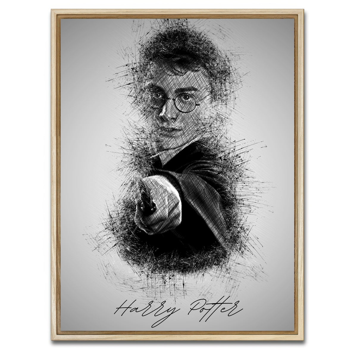 AUTO-MOCKUP WHITE | Harry Potter | 1 Piece | Natural Framed Canvas | group=3x4