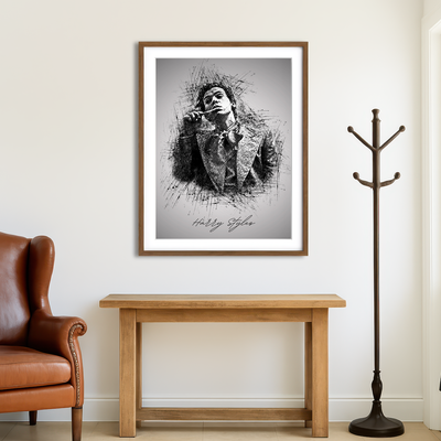 AUTO-MOCKUP ROOM | Harry Styles Brushing Wall Art