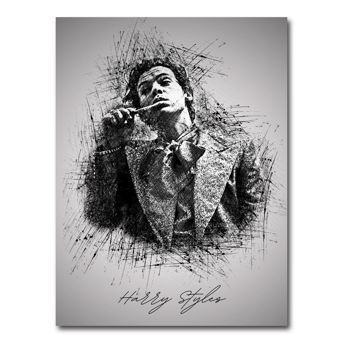 AUTO-MOCKUP WHITE | Harry Styles Brushing | 1 Piece | Gallery Wrap Canvas | group=3x4