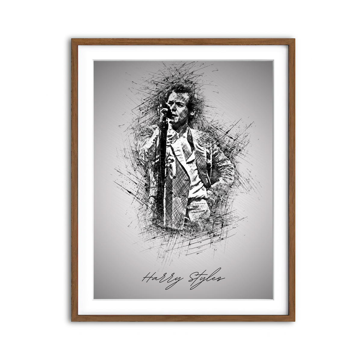 Framed Print 3x4 Walnut