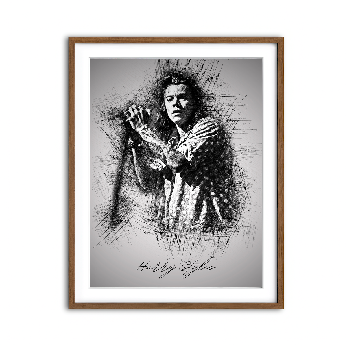 Framed Print 3x4 Walnut