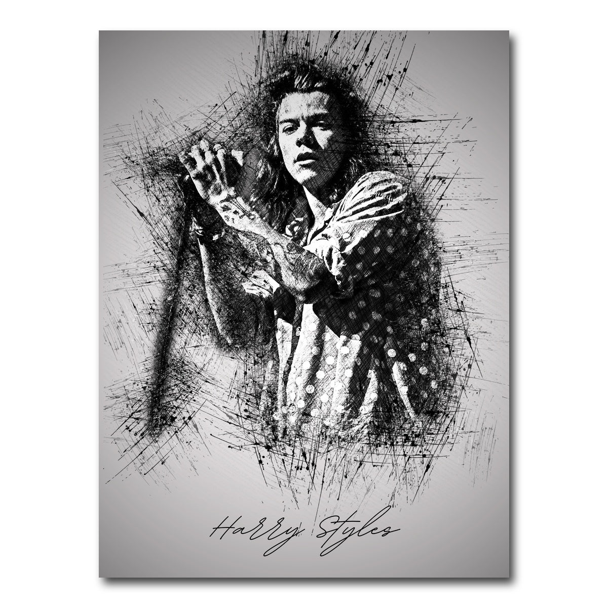 AUTO-MOCKUP WHITE | Harry Styles | 1 Piece | Gallery Wrap Canvas | group=3x4