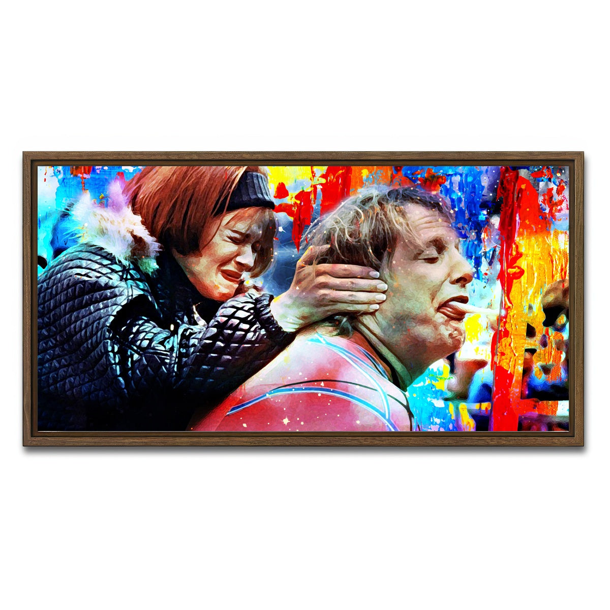 AUTO-MOCKUP WHITE | Harry | 1 Piece | Walnut Framed Canvas | group=2x1