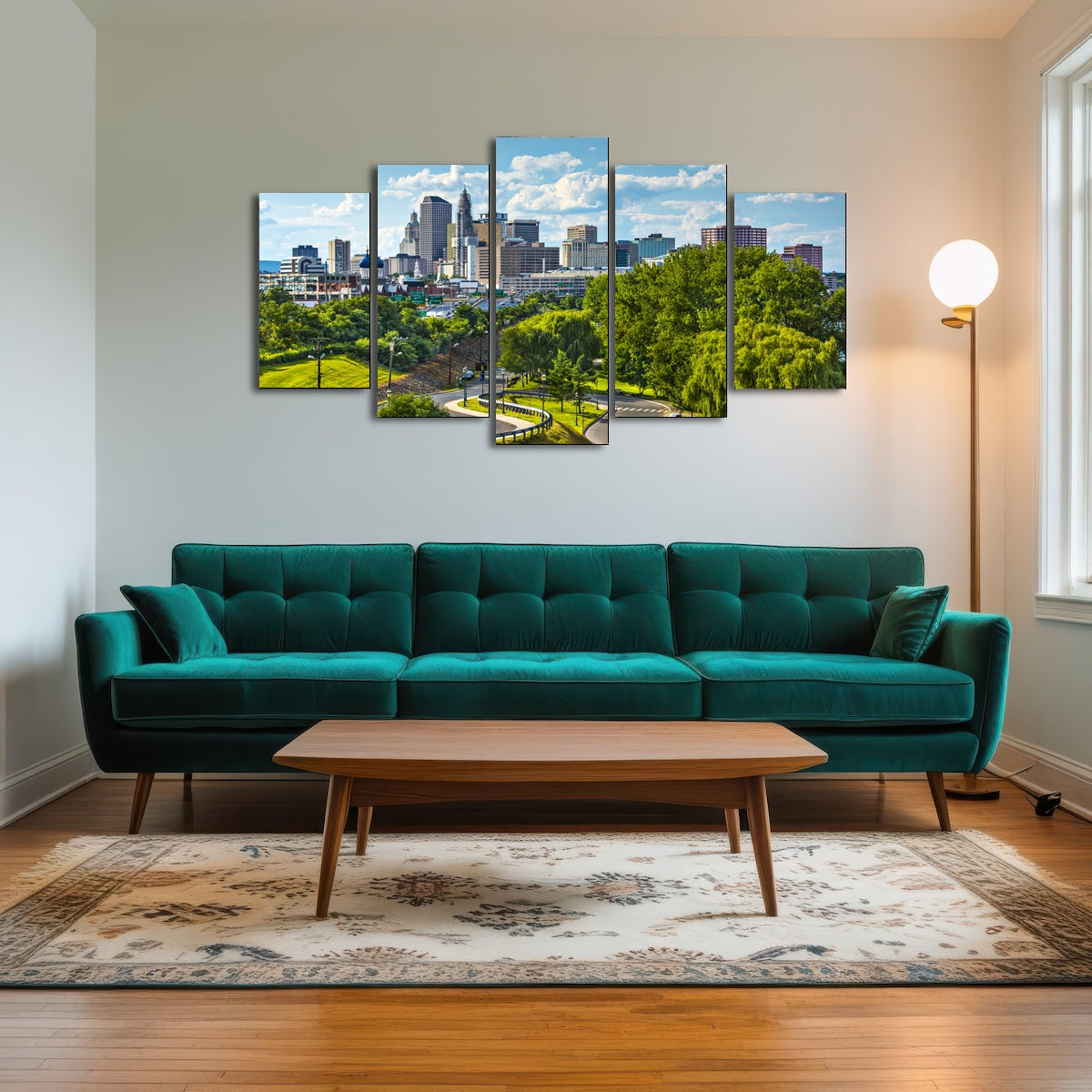 AUTO-MOCKUP ROOM | Hartford Downtown Cityscape