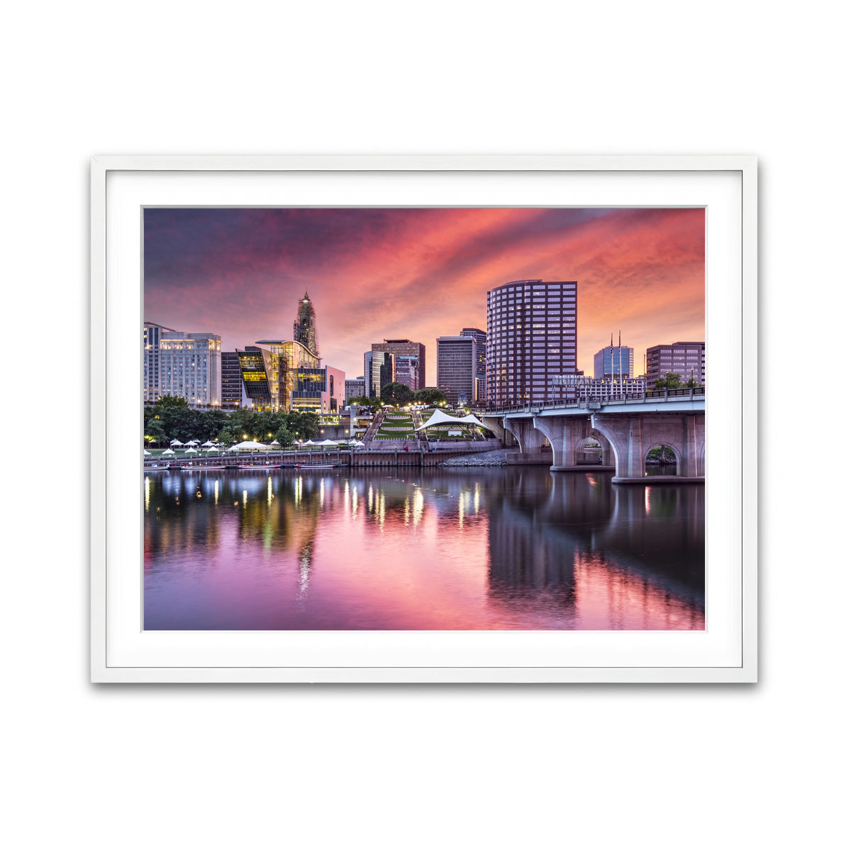 Framed Print 4x3 White