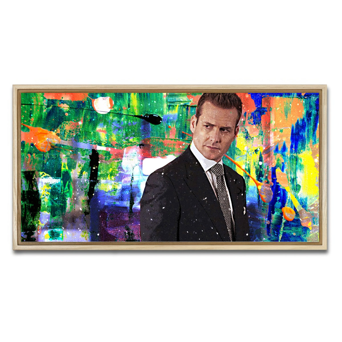 AUTO-MOCKUP WHITE | Harvey Specter | 1 Piece | Natural Framed Canvas | group=2x1