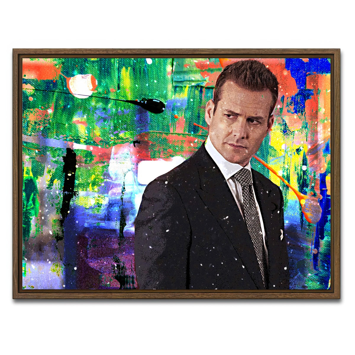 AUTO-MOCKUP WHITE | Harvey Specter | 1 Piece | Walnut Framed Canvas | group=4x3