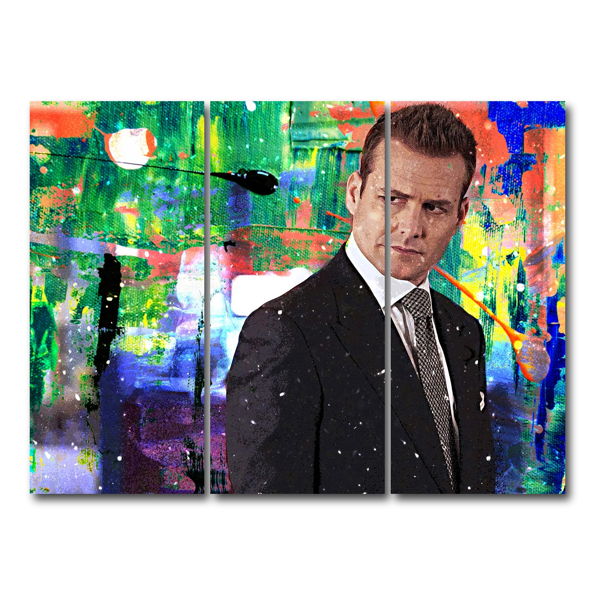 AUTO-MOCKUP WHITE | Harvey Specter | 3 Piece | Gallery Wrap Canvas | group=8x18