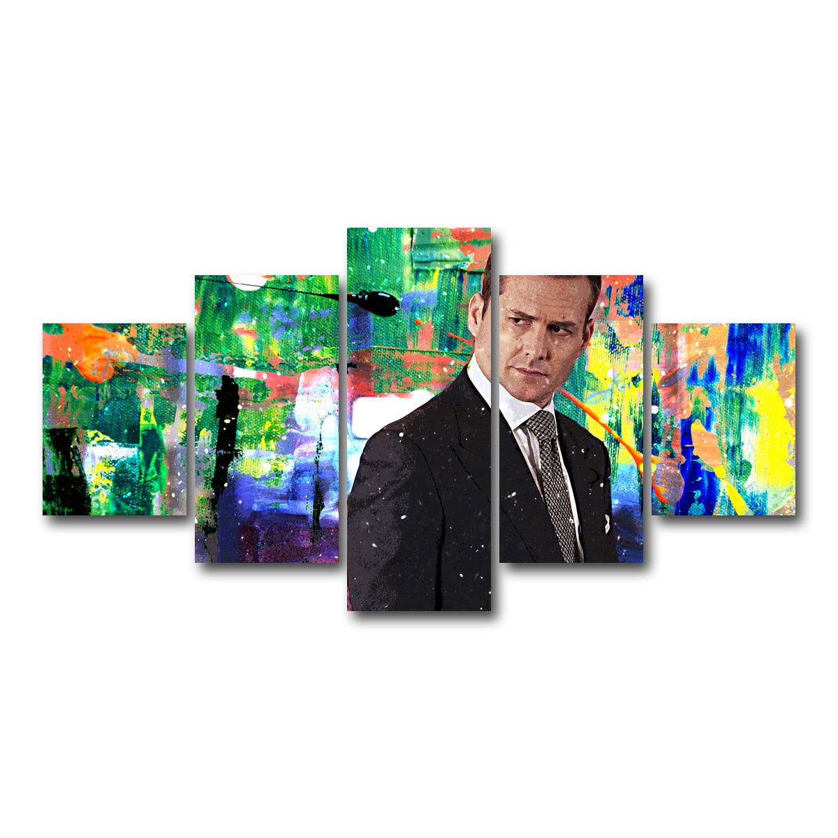 AUTO-MOCKUP WHITE | Harvey Specter | 5 Piece | Gallery Wrap Canvas | group=5_short