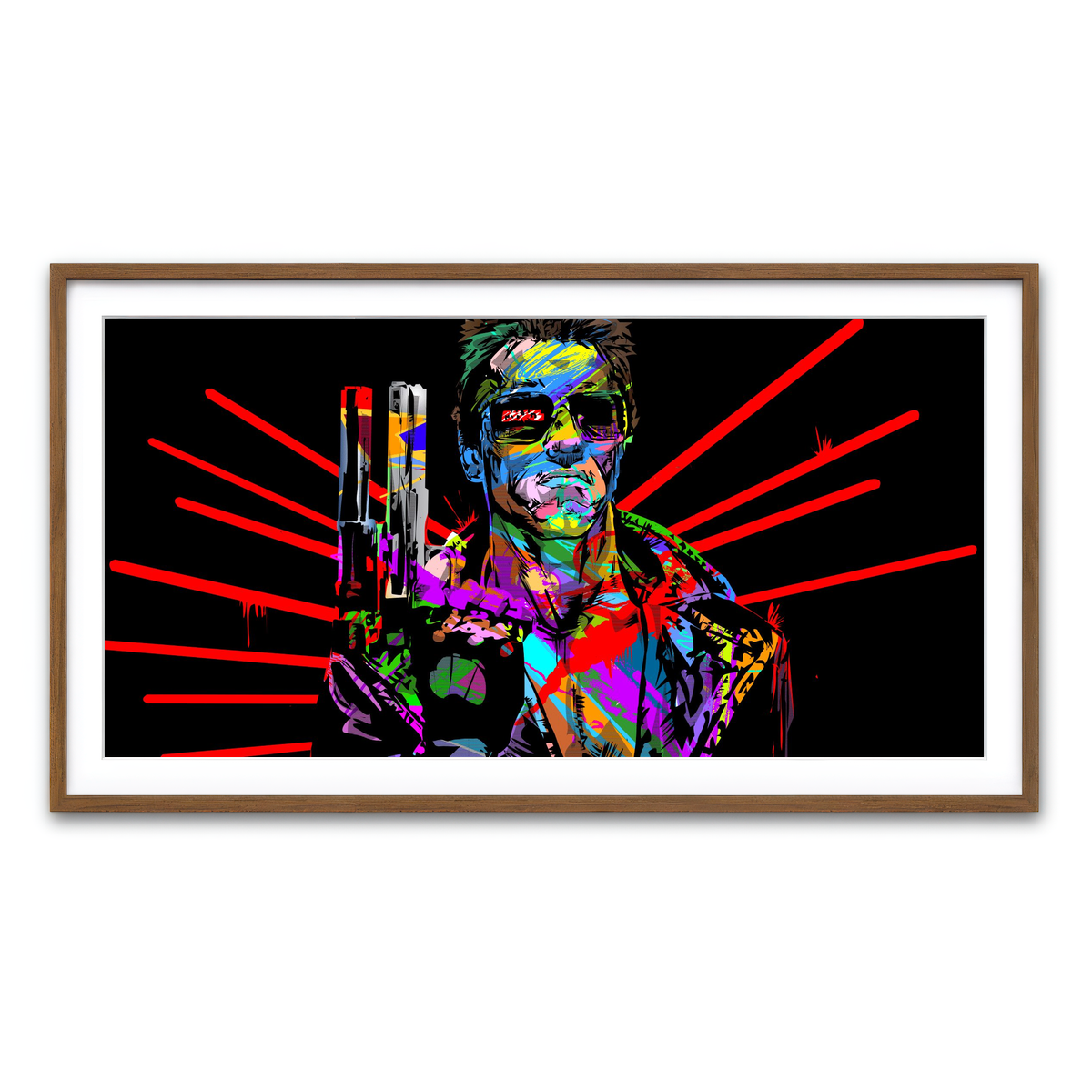 Framed Print 2x1 Walnut