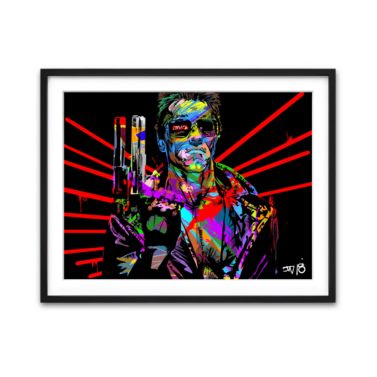 Framed Print 4x3 Black