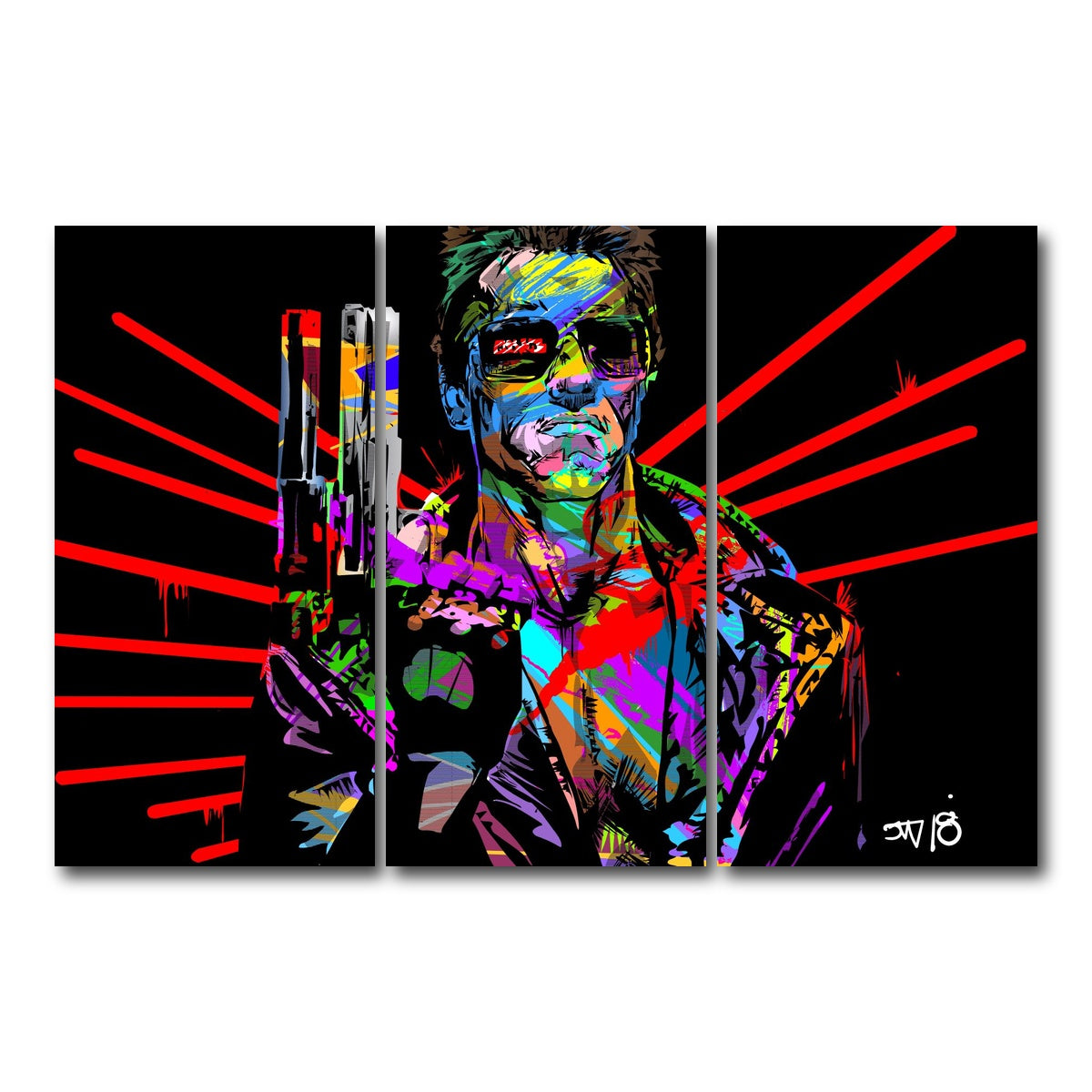 AUTO-MOCKUP WHITE | Hasta La Vista | 3 Piece | Gallery Wrap Canvas | group=12x24