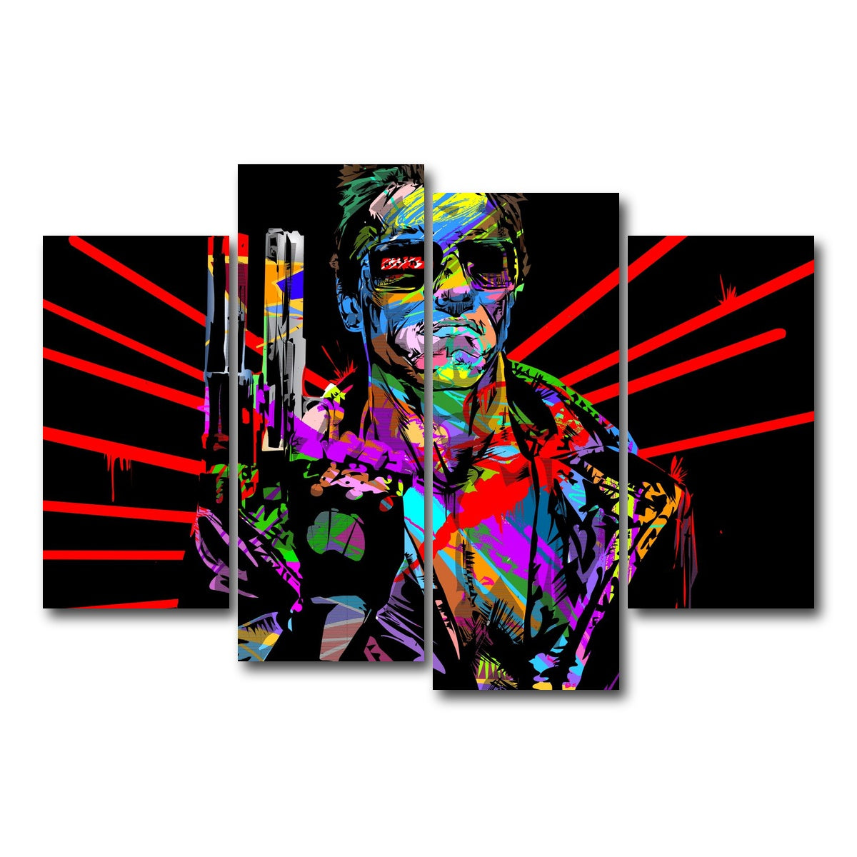 AUTO-MOCKUP WHITE | Hasta La Vista | 4 Piece | Gallery Wrap Canvas | group=4_short