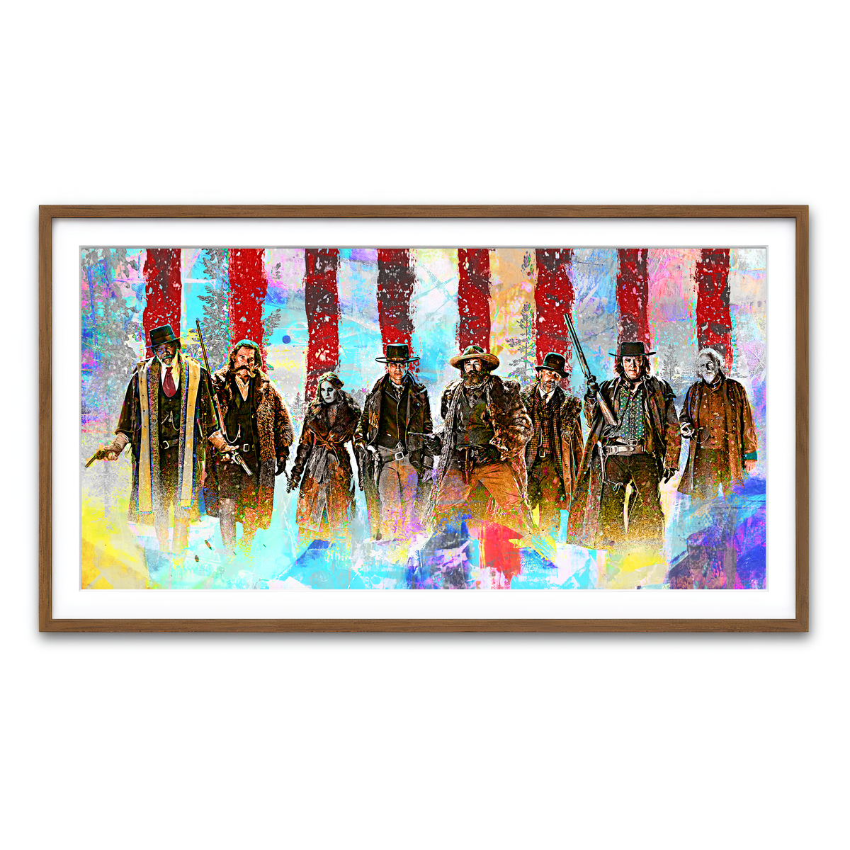 Framed Print 2x1 Walnut