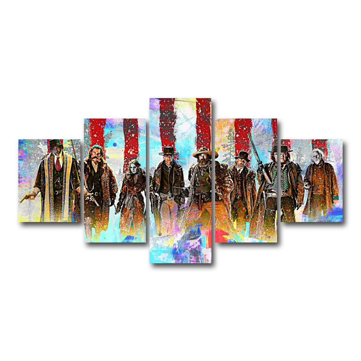 AUTO-MOCKUP WHITE | Hateful Eight | 5 Piece | Gallery Wrap Canvas | group=5_short