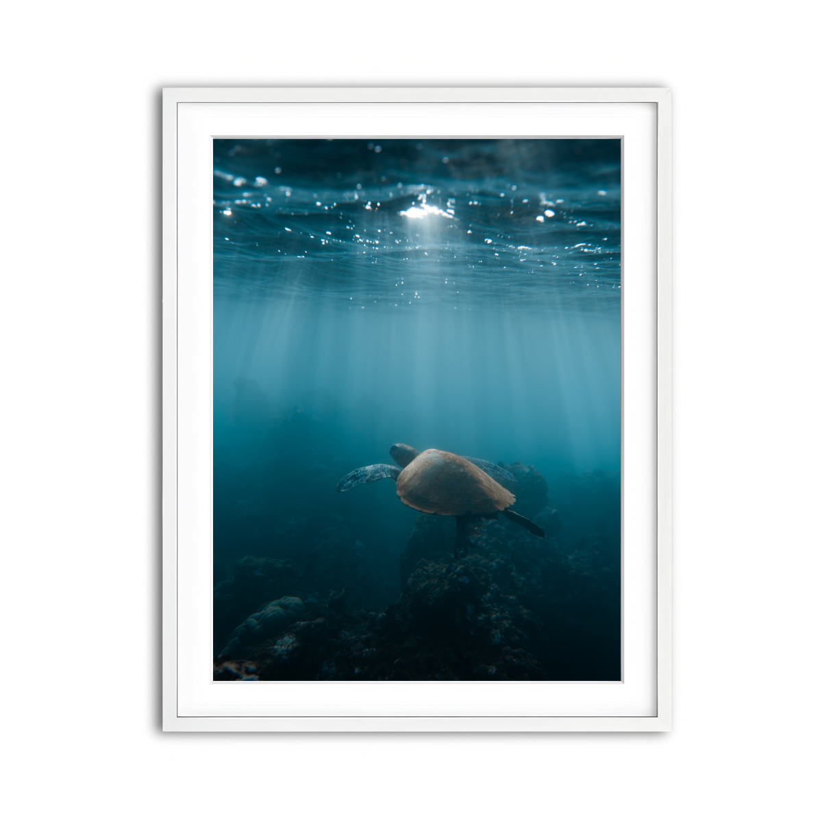 Framed Print 3x4 White