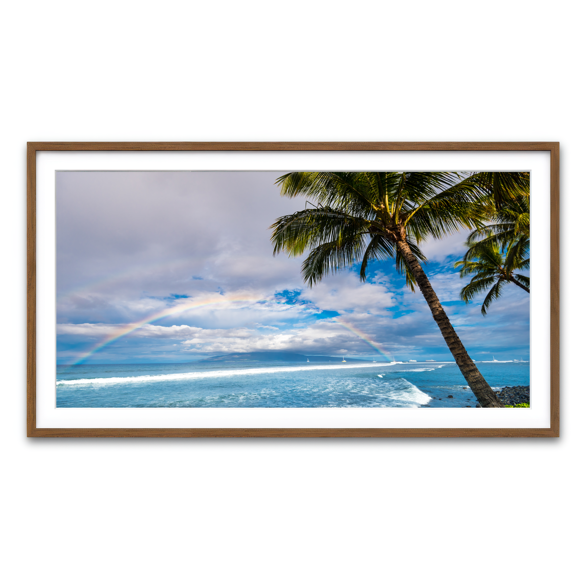 Framed Print 2x1 Walnut
