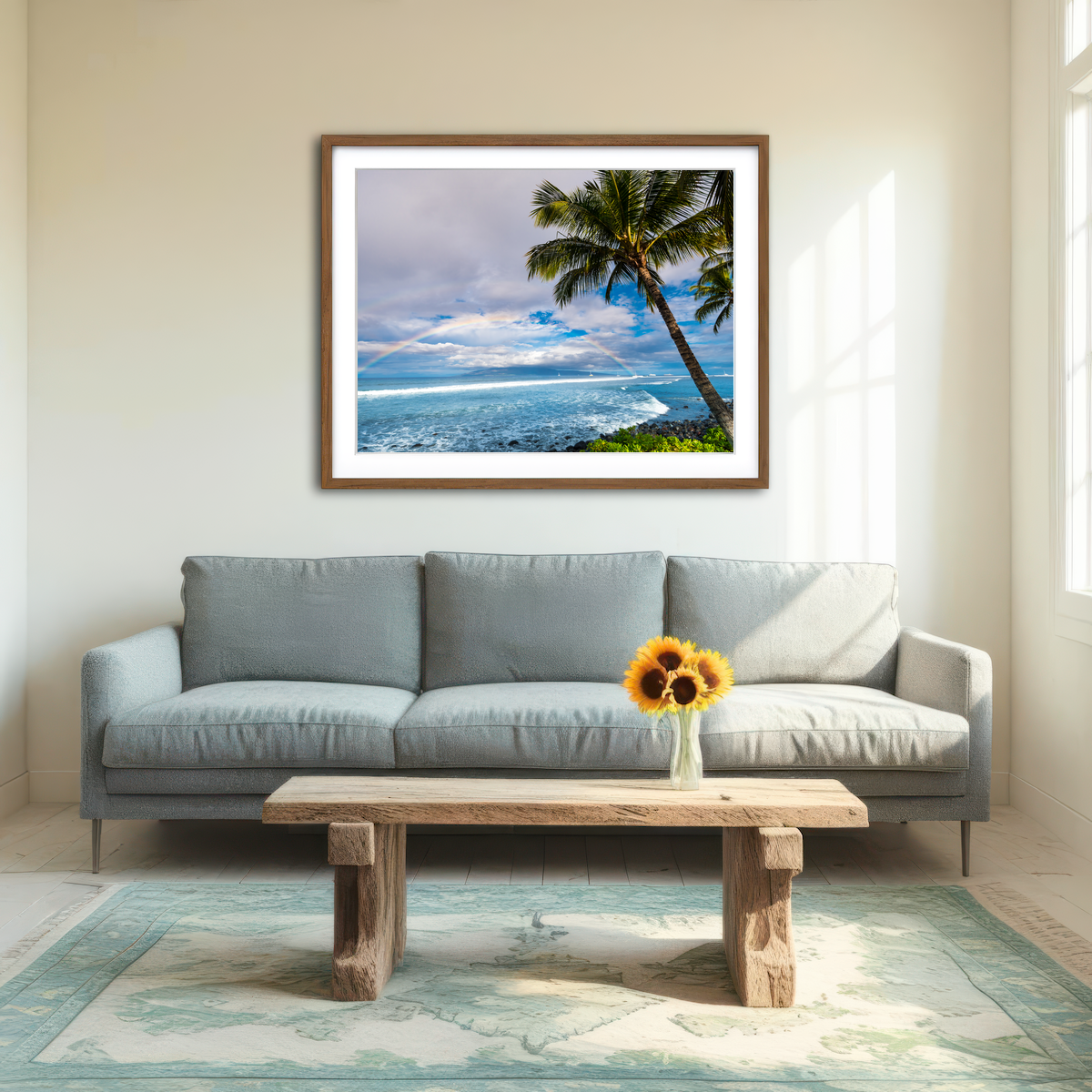 AUTO-MOCKUP ROOM | Hawaiian Landscape Wall Art