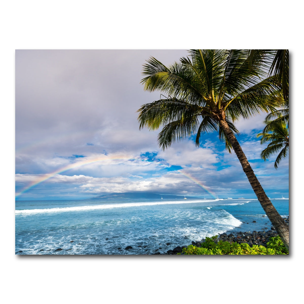 AUTO-MOCKUP WHITE | Hawaiian Landscape | 1 Piece | Gallery Wrap Canvas | group=4x3