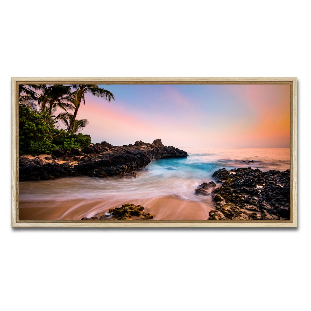 AUTO-MOCKUP WHITE | Hawaiian Paradise | 1 Piece | Natural Framed Canvas | group=2x1