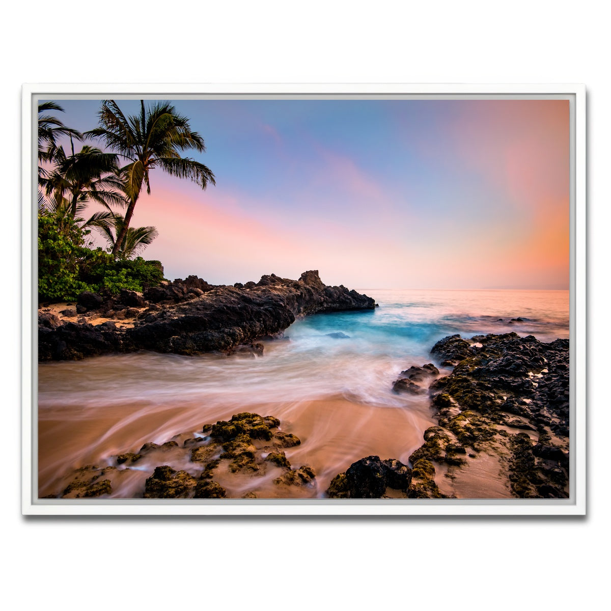 AUTO-MOCKUP WHITE | Hawaiian Paradise | 1 Piece | White Framed Canvas | group=4x3